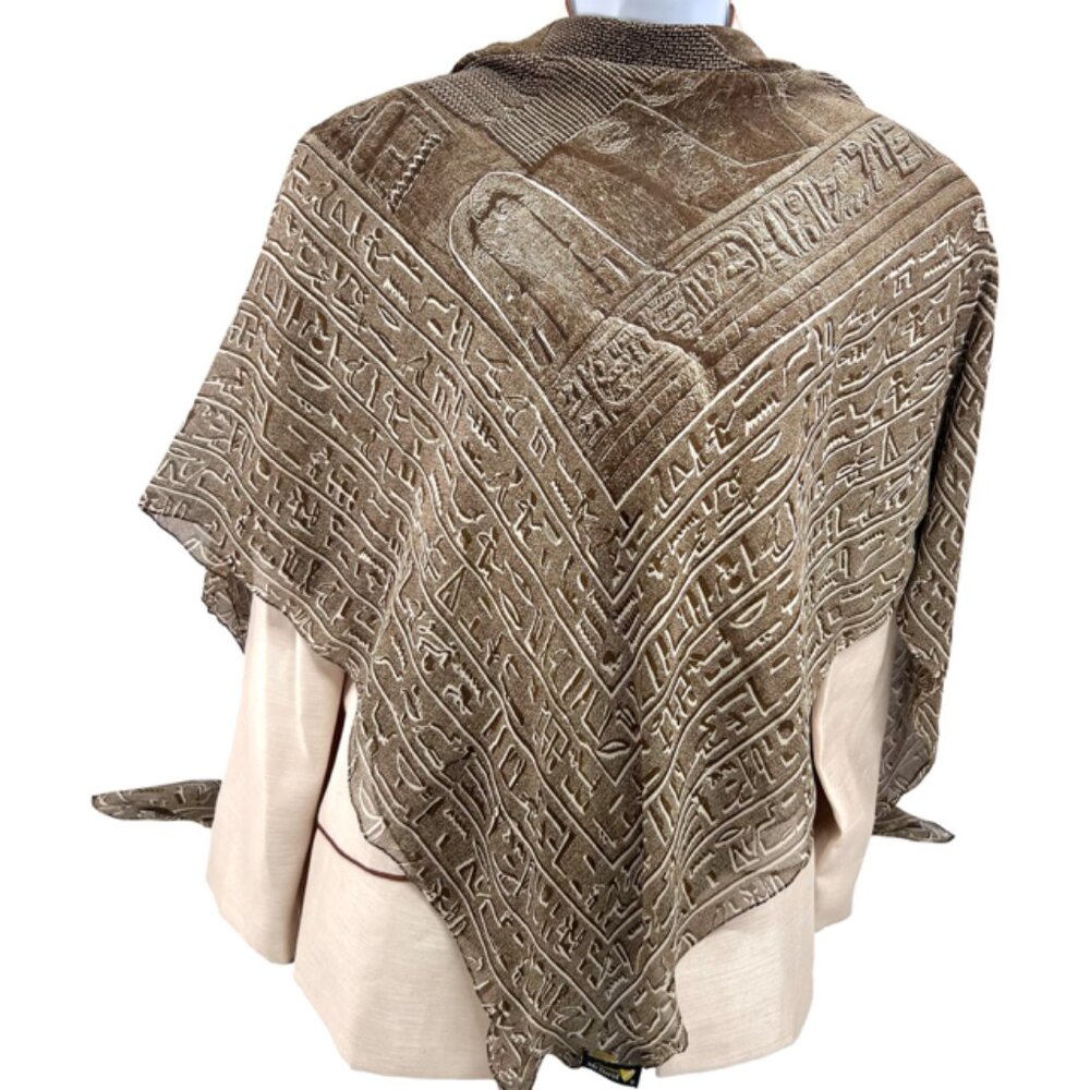 McDavid Sheer   Rayon Scarf X-Large 51"x51"  Egyptian /Tomb   Brown   Olive  (26